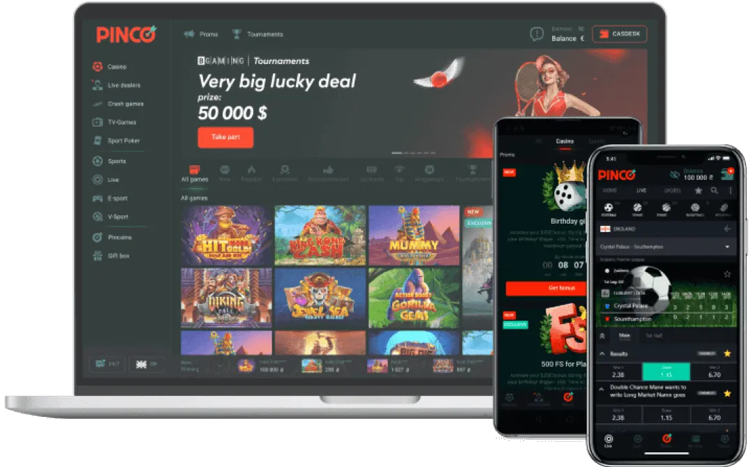 Пинко на всех устройствах